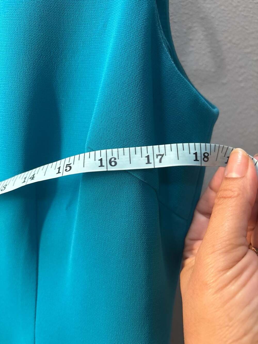 Jones Studio Separates Teal Blue Sleeveless Lined Sheath Dress Size 8 - Picture 6 of 9